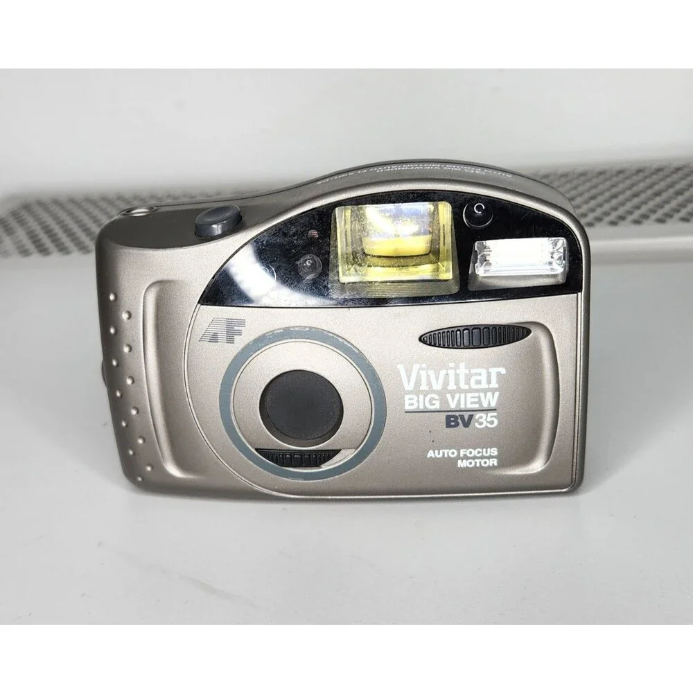 Tested Vivitar Big View BV35 35mm Film Camera Point & Shoot Auto Focus w/ Film